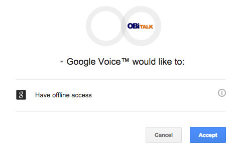 Obi Google Voice